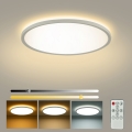 Brilagi - Dimbar ultratunn taklampa LED/24W/230V 2700–6500K Ø 42 cm vit + fjärrkontroll