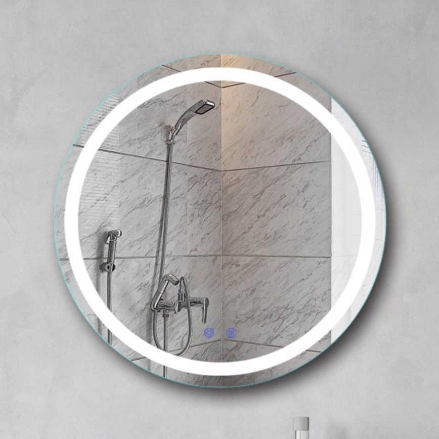 Brilagi - Dimbar, uppvärmd LED-badrumsspegel med integrerad belysning AVA ECO LED/11,5W/230V Ø 60 cm 3000/4000/6500K IP44