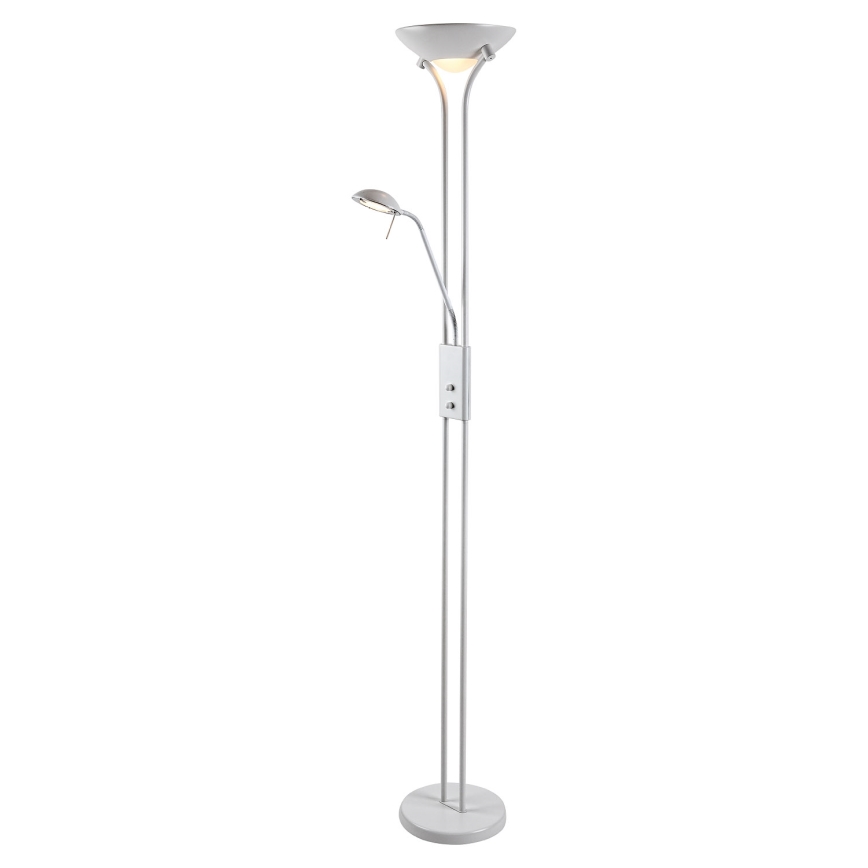 Brilagi - Dimbara golvlampa SCARLETT 1xR7s/230W/230V + 1xG9/40W vit