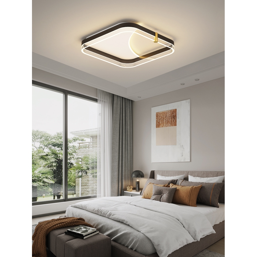 Brilagi - Dimbart LED-takarmatur SIRELI LED/56W/230V 3000-6000K 40x40 cm + fjärrkontroll