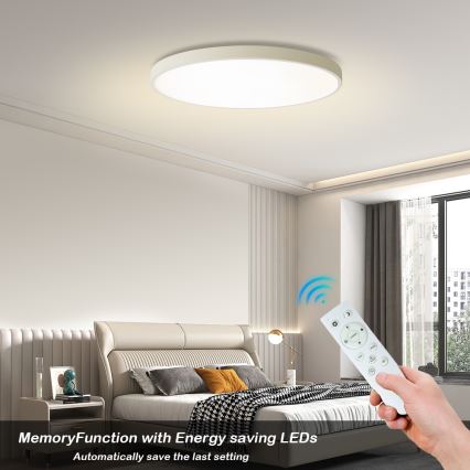 Brilagi - Dimbart LED-taklampa POOL SMART LED/100W/230V 3000-6000K diam. 80 cm Wi-Fi Tuya vit + fjärrkontroll