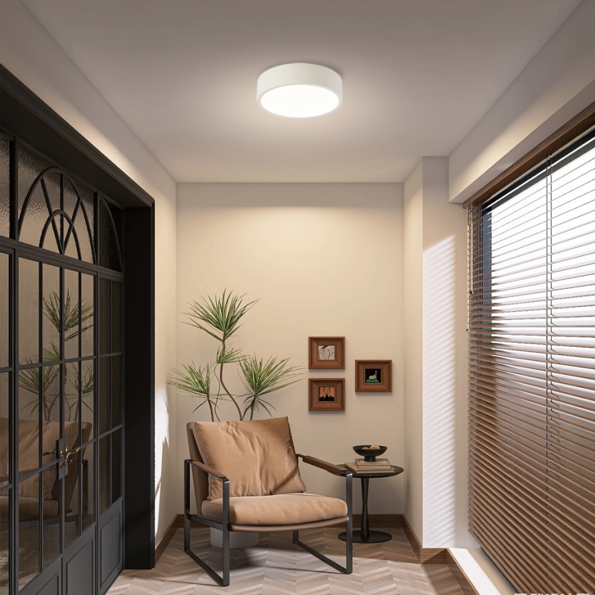 Brilagi - Dimbar LED-taklampa POOL LED/18W/230V 3000-6000K 20 cm vit + fjärrkontroll