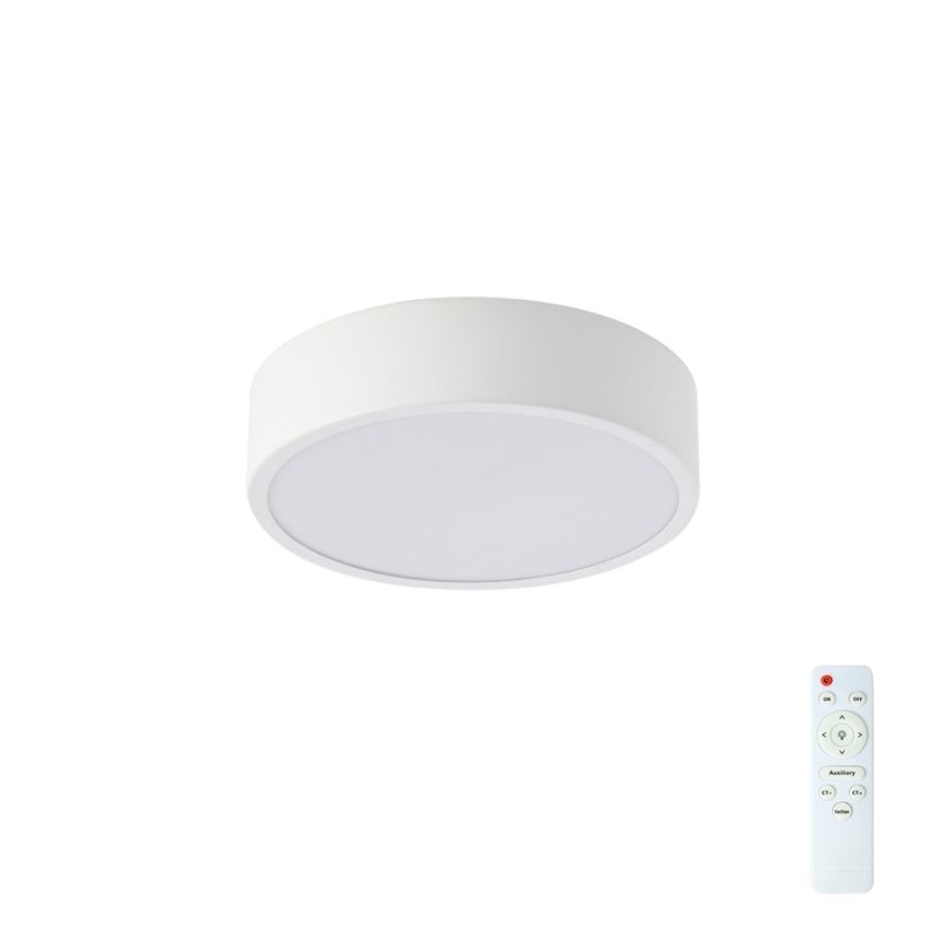Brilagi - Dimbar LED-taklampa POOL LED/18W/230V 3000-6000K 20 cm vit + fjärrkontroll