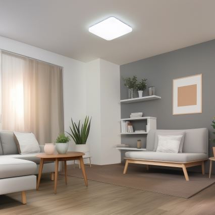 Brilagi - Dimbar LED-taklampa SMART LED/36W/230V 53x53 cm 2700-6500K Wi-Fi Tuya + fjärrkontroll