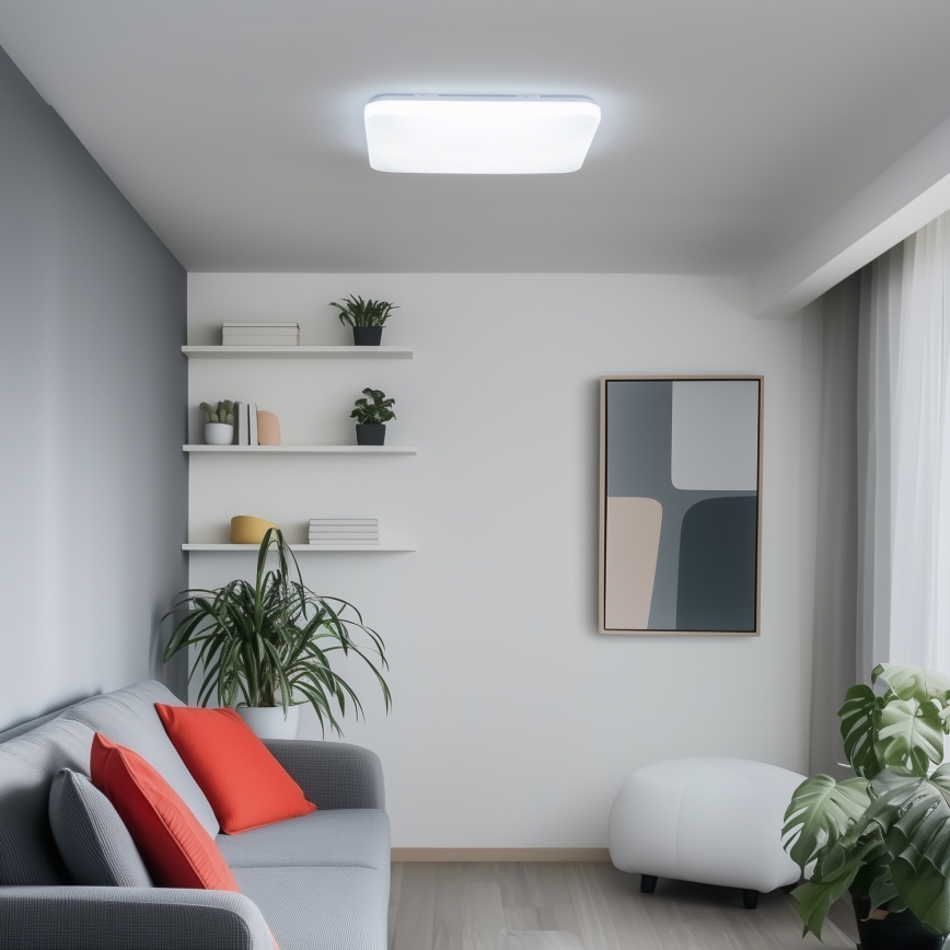 Brilagi - Dimbar LED-taklampa SMART LED/36W/230V 53x53 cm 2700-6500K Wi-Fi Tuya + fjärrkontroll