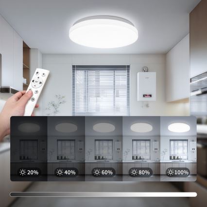 Brilagi - Dimbar LED-taklampa MILKY WAY LED/24W/230V 3000-6500K Ø 38 cm + fjärrkontroll