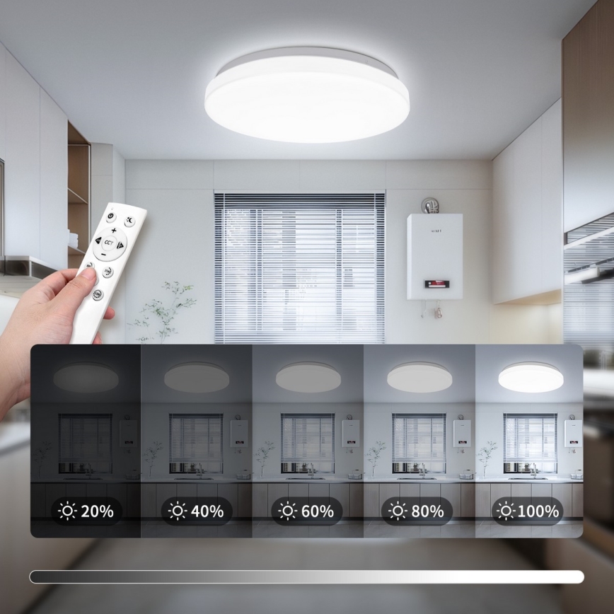 Brilagi - Dimbar LED-taklampa MILKY WAY LED/24W/230V 3000-6500K Ø 38 cm + fjärrkontroll