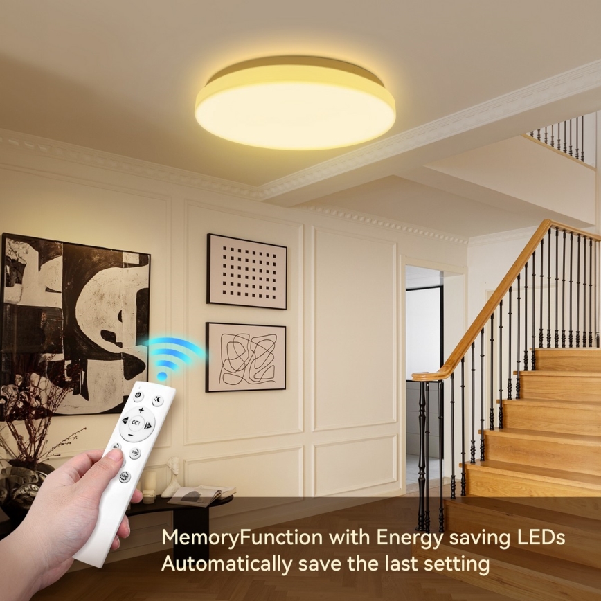 Brilagi - Dimbar LED-taklampa MILKY WAY LED/24W/230V 3000-6500K Ø 38 cm + fjärrkontroll