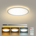 Brilagi - Dimmbar ultratunn takarmatur LED/18W/230V 2700-6500K Ø 30 cm vit + fjärrkontroll