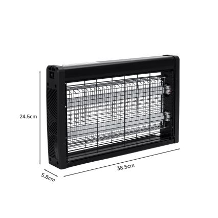 Brilagi - Elektrisk insektfångare 2xUV/10W/230V 60 m2