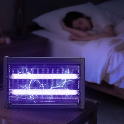 Brilagi - Elektrisk insektsfälla 2x UV/20 W/230 V, täcker upp till 100 m²