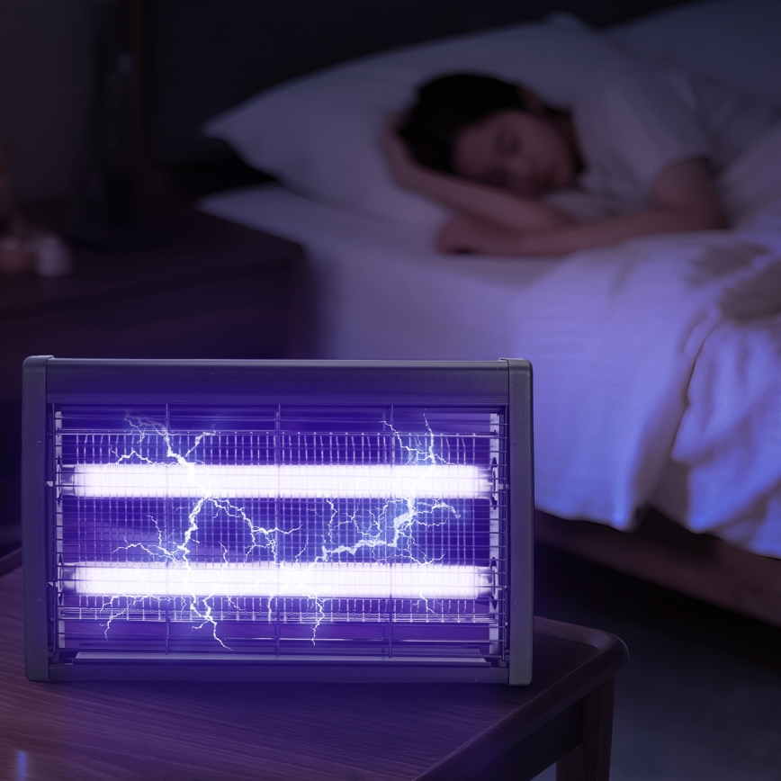 Brilagi - Elektrisk insektsfälla 2x UV/20 W/230 V, täcker upp till 100 m²