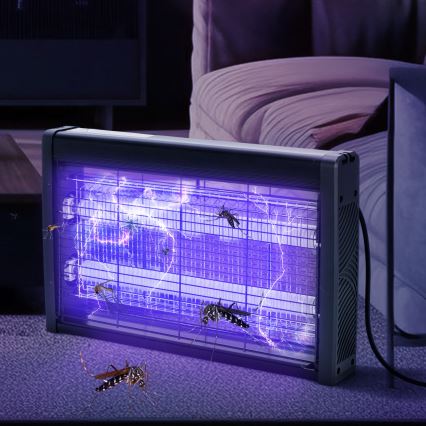 Brilagi - Elektrisk insektsfälla 2x UV/20 W/230 V, täcker upp till 100 m²