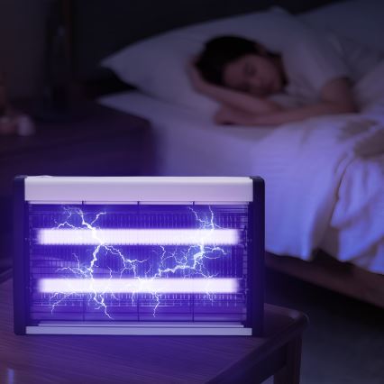 Brilagi - Elektrisk insektsfångare 2x UV, 20 W, 230 V, täcker upp till 100 m²