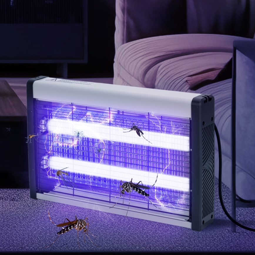 Brilagi - Elektrisk insektsfångare 2xUV/10W/230V 60 m2