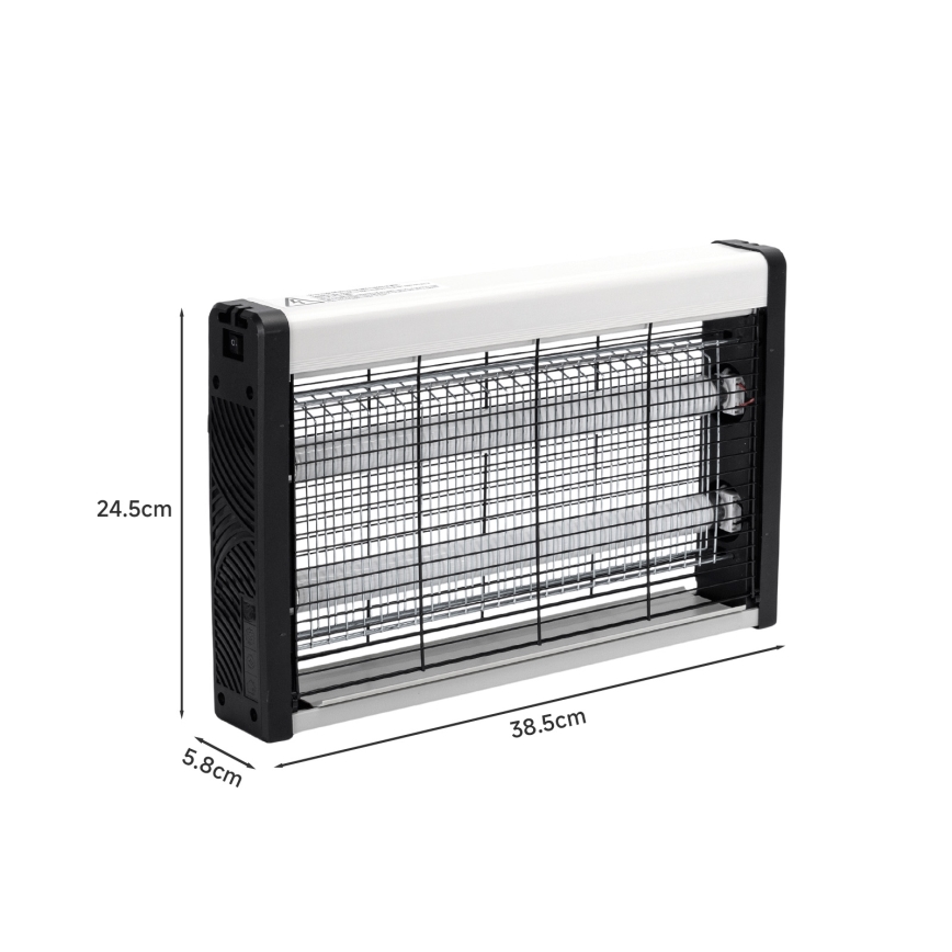 Brilagi - Elektrisk insektsfångare 2xUV/10W/230V 60 m2