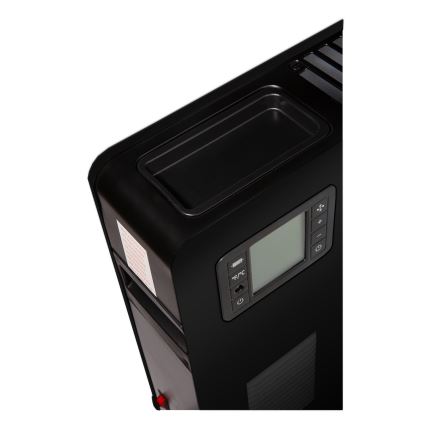 Brilagi - Elektrisk konvektorvärmare 1000/1300/2300W LCD/timer/TURBO/termostat svart + +Fjärrkontrol