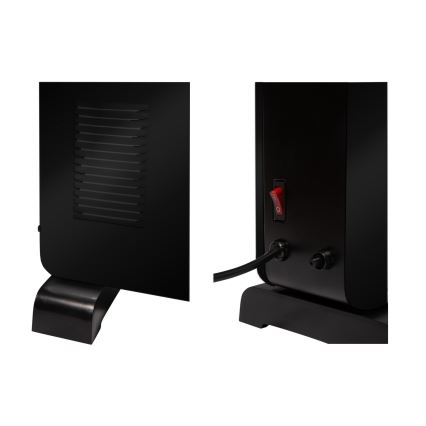 Brilagi - Elektrisk konvektorvärmare 1000/1300/2300W LCD/timer/TURBO/termostat svart + +Fjärrkontrol