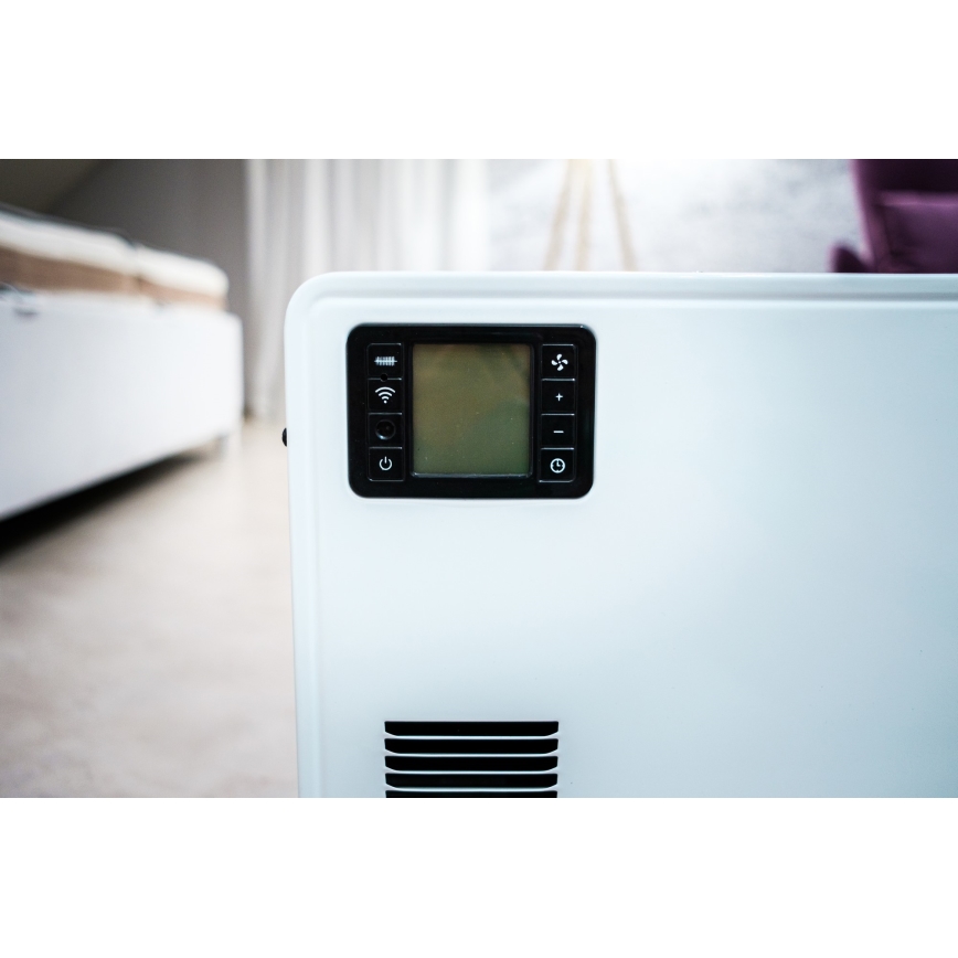 Brilagi - Elektrisk konvektorvärmare 1000/1300/2300W LCD/timer/TURBO/termostat vit+ RC