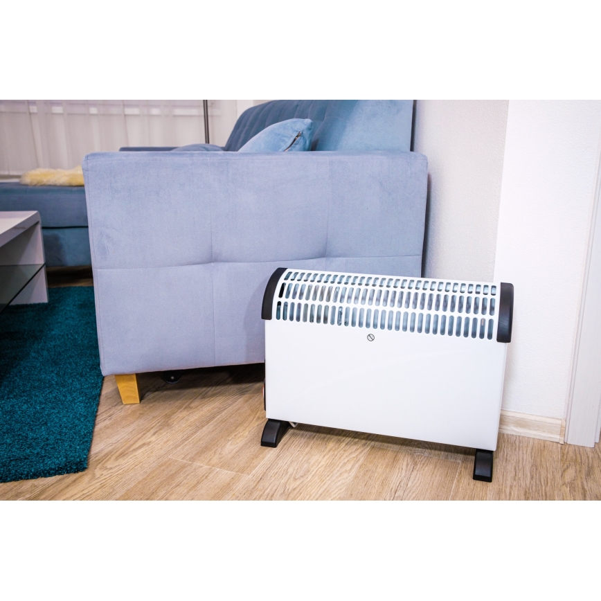 Brilagi - Elektrisk konvektorvärmare 750/1250/2000W timer/termostat