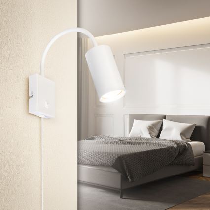 Brilagi - Flexibel vägglampa SELE 1xGU10/30W/230V vit