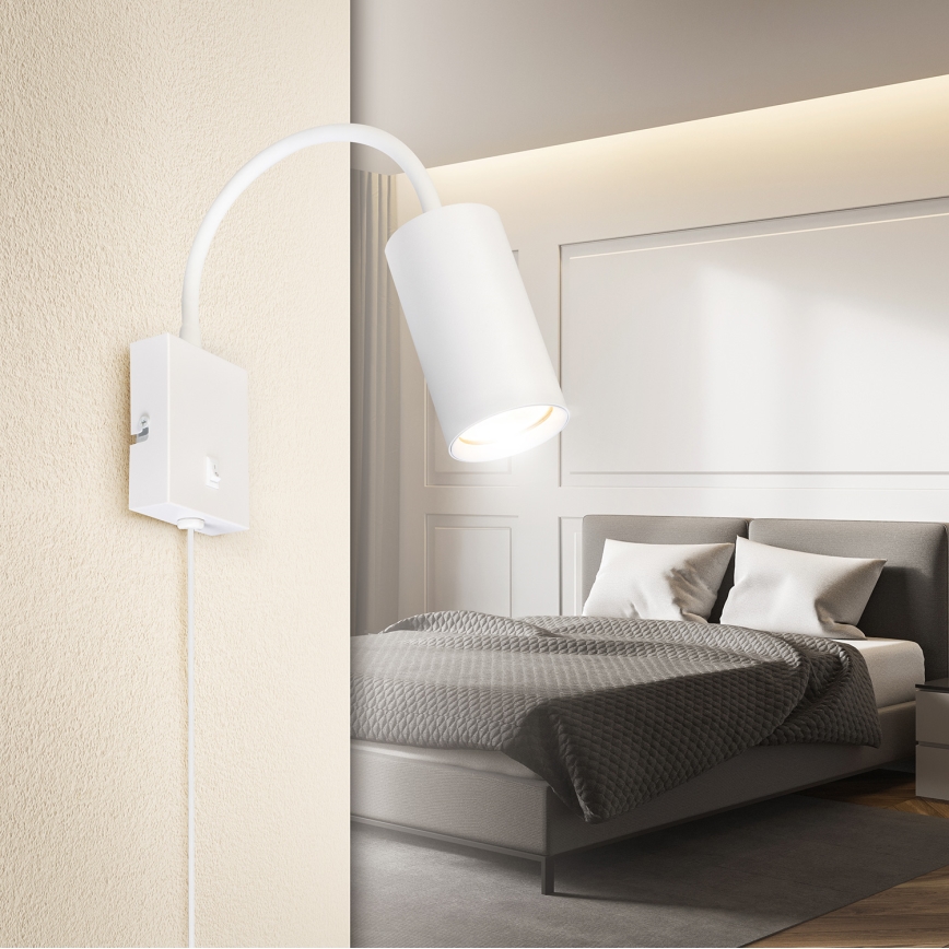 Brilagi - Flexibel vägglampa SELE 1xGU10/30W/230V vit