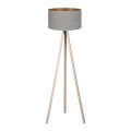 Brilagi - Golv lampa VELVET 1xE27/60W/230V beige/grå
