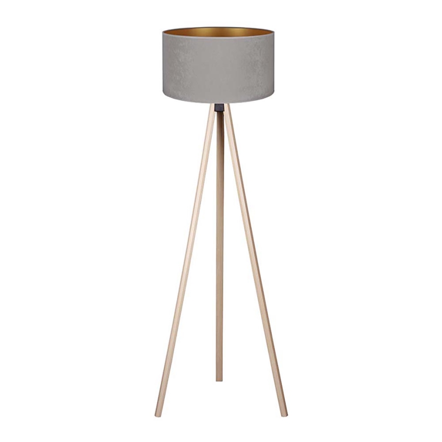 Brilagi - Golv lampa VELVET 1xE27/60W/230V beige/grå