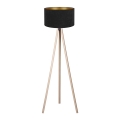 Brilagi - Golv lampa VELVET 1xE27/60W/230V beige/svart