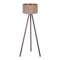 Brilagi - Golv lampa VELVET 1xE27/60W/230V brun/beige