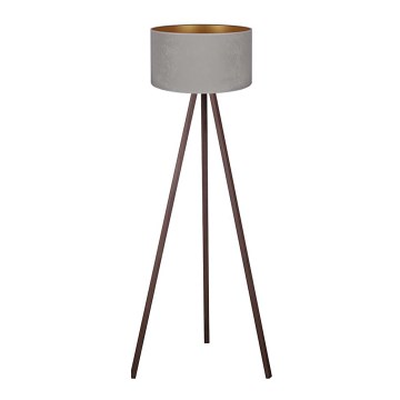 Brilagi - Golv lampa VELVET 1xE27/60W/230V brun/grå