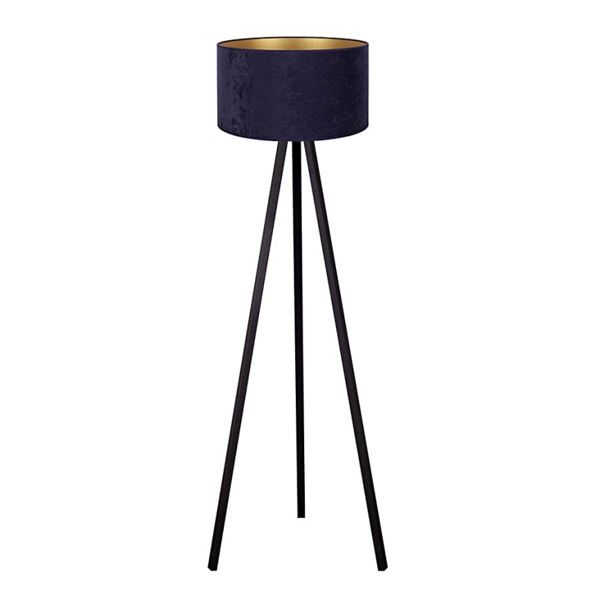 Brilagi - Golv lampa VELVET 1xE27/60W/230V svart/blå