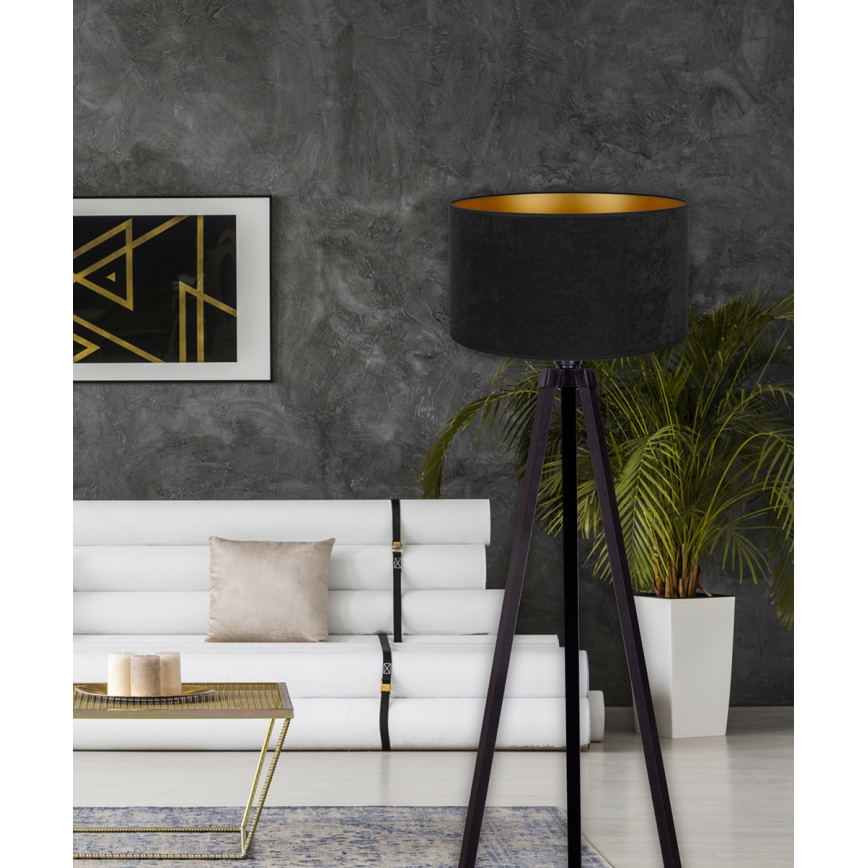 Brilagi - Golv lampa VELVET 1xE27/60W/230V svart