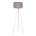Brilagi - Golv lampa VELVET 1xE27/60W/230V vit/grå