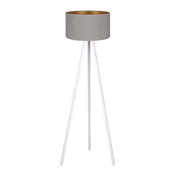 Brilagi - Golv lampa VELVET 1xE27/60W/230V vit/grå