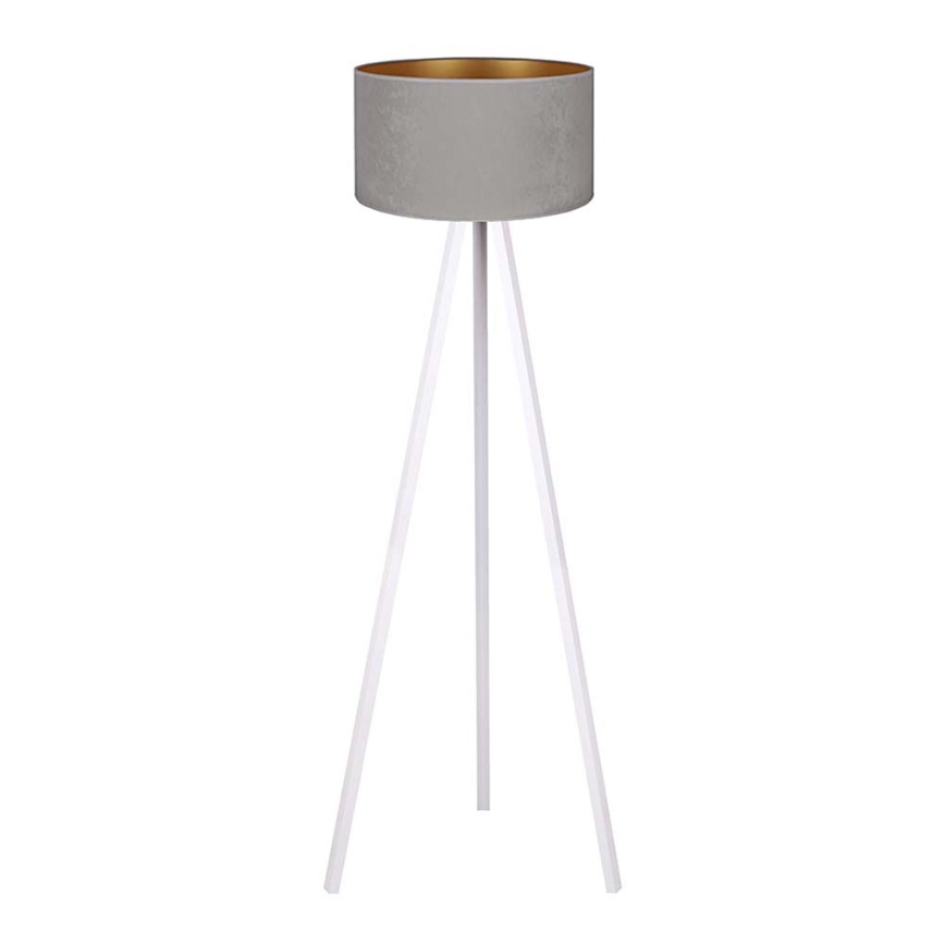 Brilagi - Golv lampa VELVET 1xE27/60W/230V vit/grå