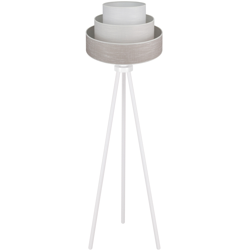 Brilagi - Golvlampa ALASKA LUNETA 1xE27/15W/230V grå/grädde