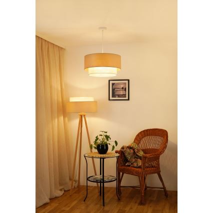 Brilagi - Golvlampa ARIZONA BOHO 1xE27/15W/230V beige