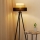 Brilagi - Golvlampa ASPEN LUNETA 1xE27/15W/230V svart/beige/grädde