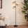 Brilagi - Golvlampa BASKLITE 3xE14/15W/230V gummiträ/svart