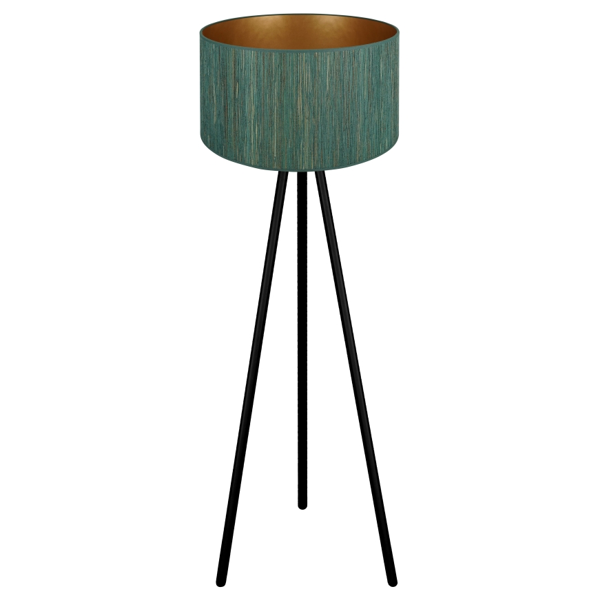 Brilagi - Golvlampa BOSTON ROLLER 1xE27/15W/230V strå grön/guld