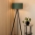 Brilagi - Golvlampa BOSTON ROLLER 1xE27/15W/230V strå grön/guld