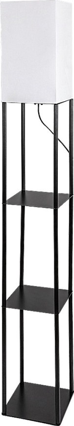 Brilagi - Golvlampa med hyllor GRADUS 1xE27/40W/230V 150 cm svart/vit