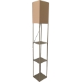 Brilagi - Golvlampa med hyllor GRADUS 1xE27/40W/230V grå/beige