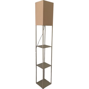 Brilagi - Golvlampa med hyllor GRADUS 1xE27/40W/230V grå/beige