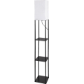 Brilagi - Golvlampa med hyllor GRADUS 1xE27/40W/230V svart/vit