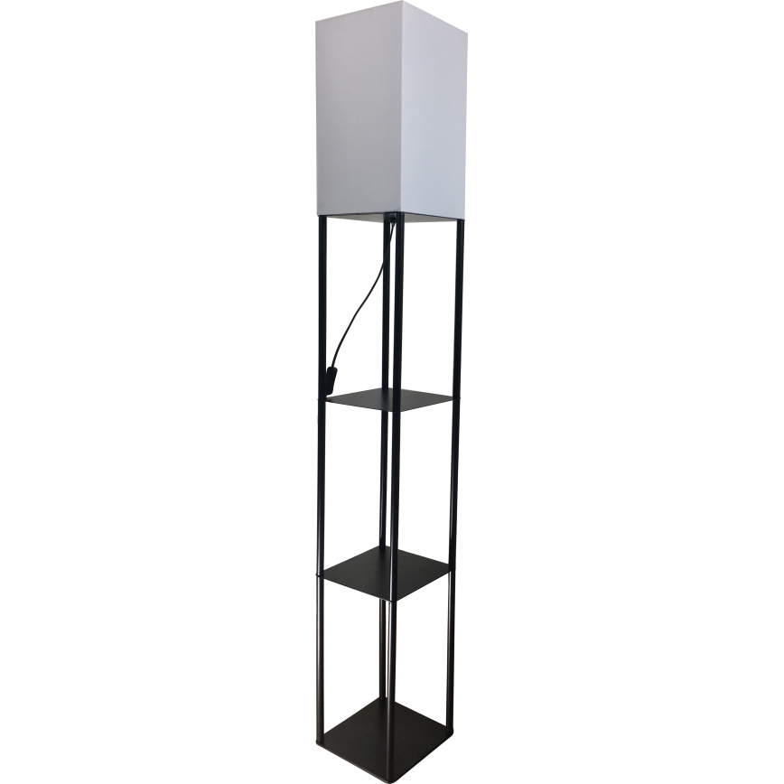 Brilagi - Golvlampa med hyllor GRADUS 1xE27/40W/230V svart/vit