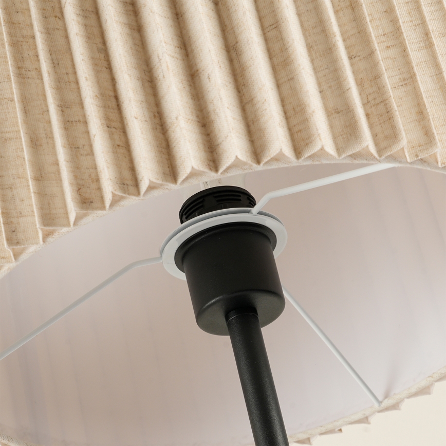 Brilagi - Golvlampa NORDIC WAVE 1xE27/15W/230V linne/svart