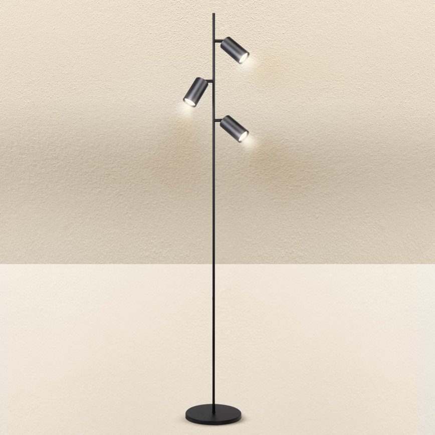 Brilagi - Golvlampa SELE 3xGU10/30W/230V svart