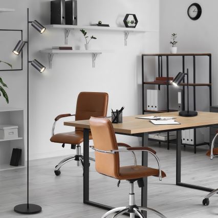 Brilagi - Golvlampa SELE 3xGU10/30W/230V svart